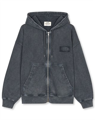 Compact Cotton Alpa Zip Hoodie - Asphalt